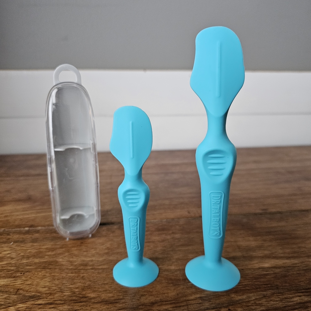 Silicone Baby Bath Brush Set - Blue